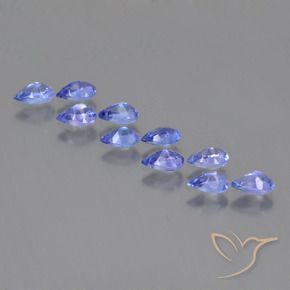 Pedras preciosas de Tanzanita Azul Violeta Profundo natural de 2.54 ct, Formato de pêra, VS