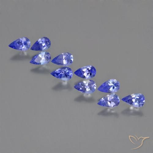 2.24ctw Natural Azul Violeta Profundo Tanzanita, Formato de pêra, VS