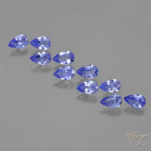 2.25ctw Natural Azul Violeta Intenso Tanzanita, Formato de pêra, VS