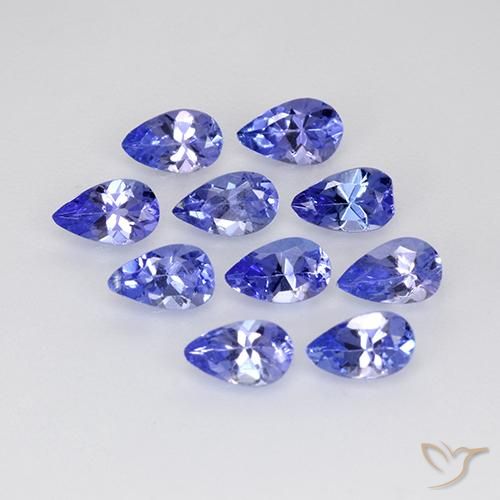 2.19ctw Natural Azul Violeta Profundo Tanzanita, Formato de pêra, VS