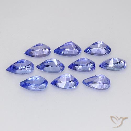 Pedras preciosas de Tanzanita Azul Violeta Profundo natural de 2.19 ct, Formato de pêra, VS
