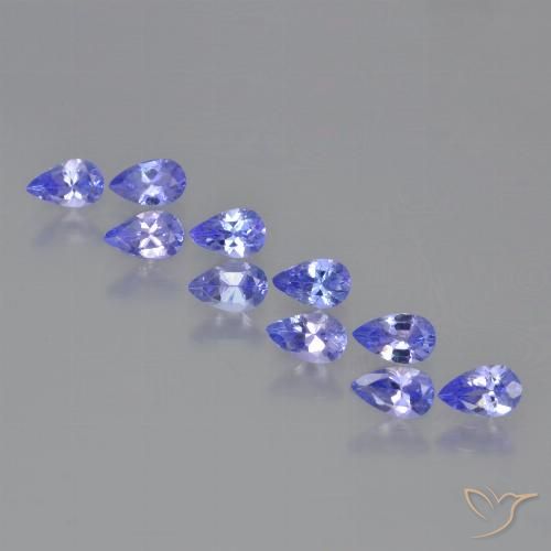 2.51ctw Natural Azul Violeta Intenso Tanzanita, Formato de pêra, VS