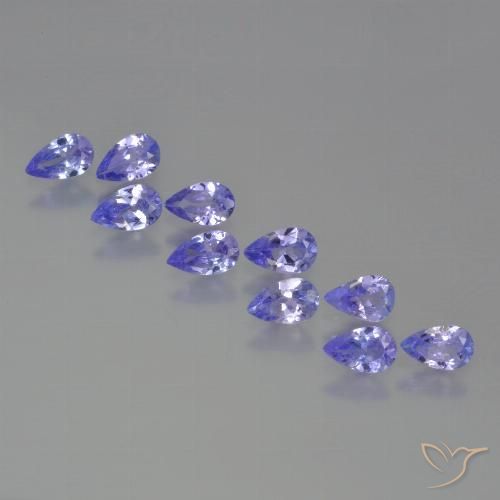 2.21ctw Natural Azul Violeta Intenso Tanzanita, Formato de pêra, VS