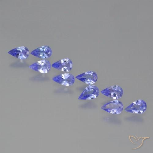 1.66ctw Natural Azul Violeta Intenso Tanzanita, Formato de pêra, VS