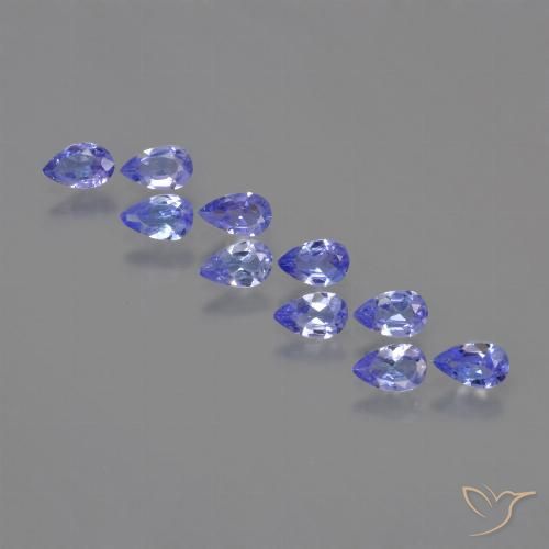 1.96ctw Natural Azul Violeta Intenso Tanzanita, Formato de pêra, VS
