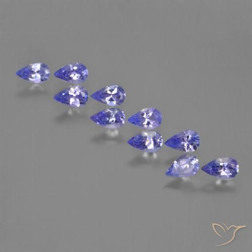 2.32ctw Natural Azul Violeta Intenso Tanzanita, Formato de pêra, VS