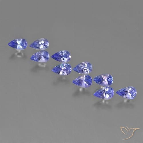 2.52ctw Natural Azul Violeta Intenso Tanzanita, Formato de pêra, VS