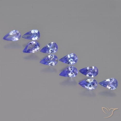 1.89ctw Natural Azul Violeta Intenso Tanzanita, Formato de pêra, VS