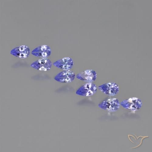 1.80ctw Natural Azul Violeta Intenso Tanzanita, Formato de pêra, VS
