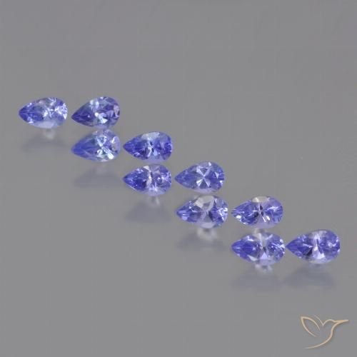 2.62ctw Natural Azul Violeta Intenso Tanzanita, Formato de pêra, VS