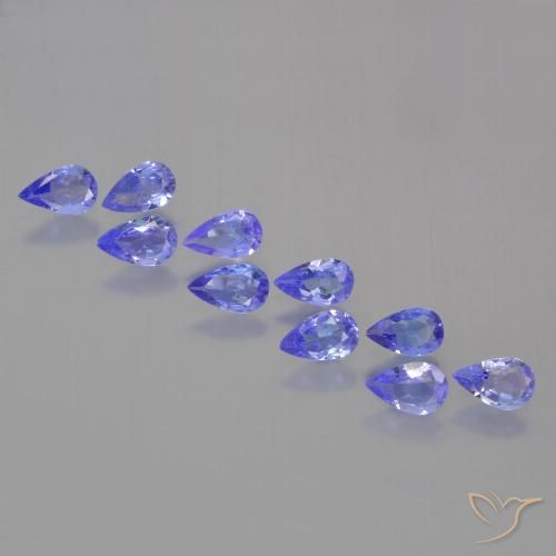 1.98ctw Natural Azul Violeta Intenso Tanzanita, Formato de pêra, VS