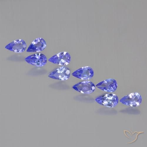 1.97ctw Natural Azul Violeta Intenso Tanzanita, Formato de pêra, VS