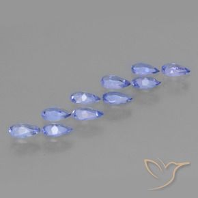Pedras preciosas de Tanzanita Azul Violeta Intenso natural de 1.95 ct, Formato de pêra, VS