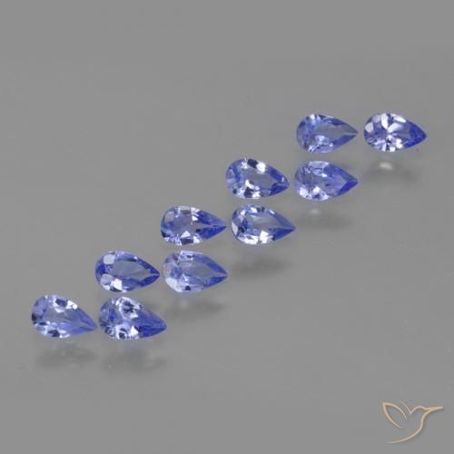 1.90ctw Natural Azul Violeta Intenso Tanzanita, Formato de pêra, VS