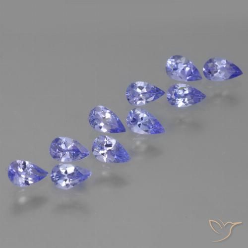 2.22ctw Natural Azul Violeta Intenso Tanzanita, Formato de pêra, VS