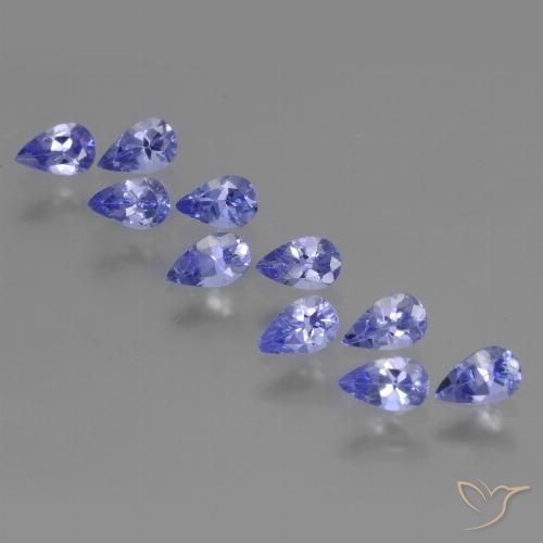 2.39ctw Natural Azul Violeta Intenso Tanzanita, Formato de pêra, VS