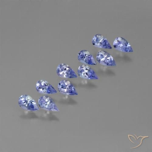 2.22ctw Natural Azul Violeta Intenso Tanzanita, Formato de pêra, VS