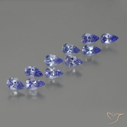 2.37ctw Natural Azul Violeta Intenso Tanzanita, Formato de pêra, VS