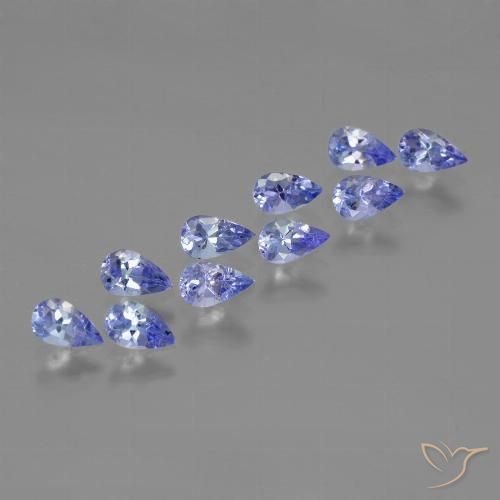 2.36ctw Natural Violeta Azul Tanzanita, Formato de pêra, VS