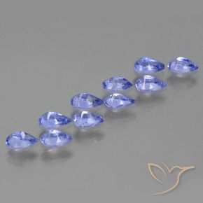Pedras preciosas de Tanzanita Pastel Azul natural de 2.26 ct, Formato de pêra, VS