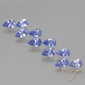 Pedras preciosas de Tanzanita Azul Violeta Intenso natural de 2.01 ct, Formato de pêra, VS