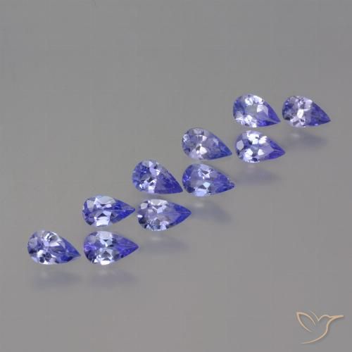2.24ctw Natural Azul Violeta Intenso Tanzanita, Formato de pêra, VS