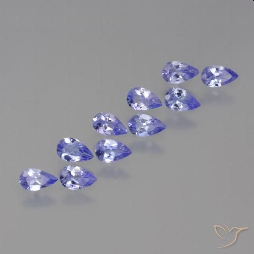 1.89ctw Natural Azul Violeta Intenso Tanzanita, Formato de pêra, VS