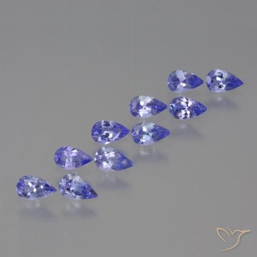 2.12ctw Natural Azul Violeta Intenso Tanzanita, Formato de pêra, VS