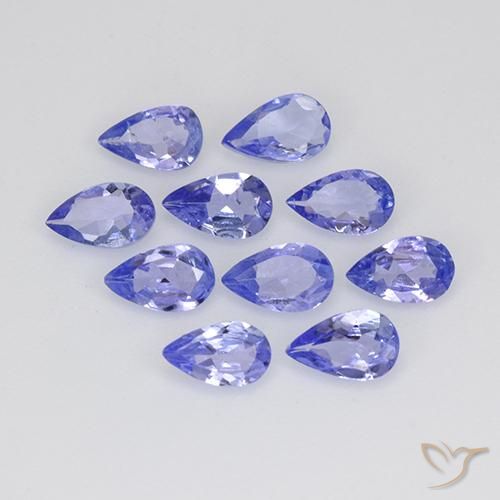 Pedras preciosas de Tanzanita Azul Violeta Intenso natural de 1.81 ct, Formato de pêra, VS