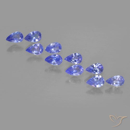 1.90ctw Natural Azul Violeta Intenso Tanzanita, Formato de pêra, VS