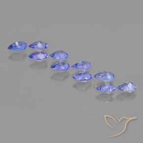 Pedras preciosas de Tanzanita Azul Violeta Intenso natural de 1.90 ct, Formato de pêra, VS
