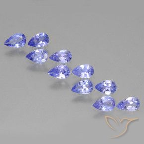 Pedras preciosas de Tanzanita Tolet natural de 2.15 ct, Formato de pêra, VS