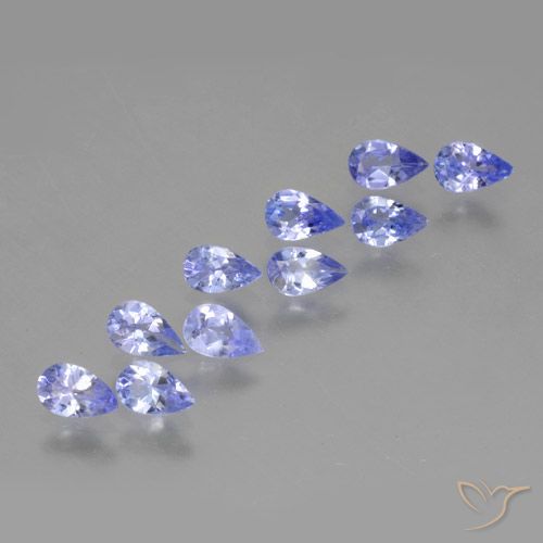 1.90ctw Natural Violeta Azul Tanzanita, Formato de pêra, VS