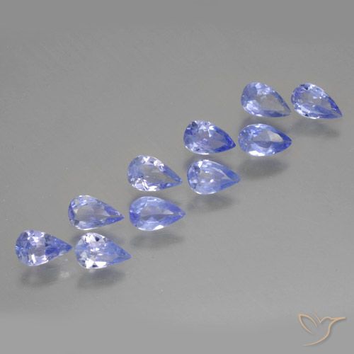 1.82ctw Natural Violeta Azul Tanzanita, Formato de pêra, VS