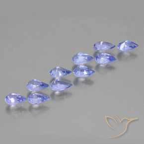 Pedras preciosas de Tanzanita Azul médio natural de 2.20 ct, Formato de pêra, VS