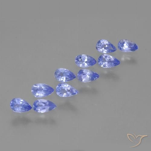 1.85ctw Natural Azul médio Tanzanita, Formato de pêra, VS
