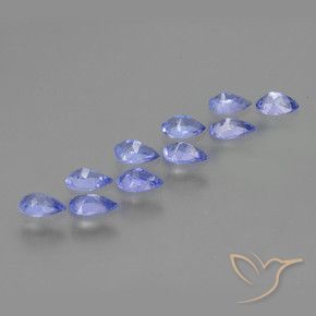 Pedras preciosas de Tanzanita Azul médio natural de 1.85 ct, Formato de pêra, VS