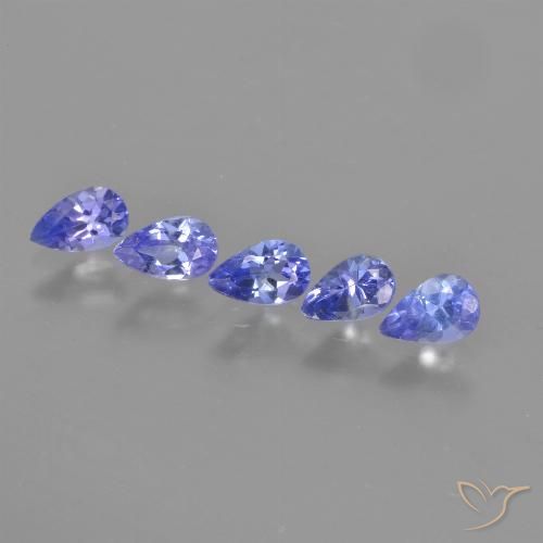 1.21ctw Natural Azul Violeta Intenso Tanzanita, Formato de pêra, VS