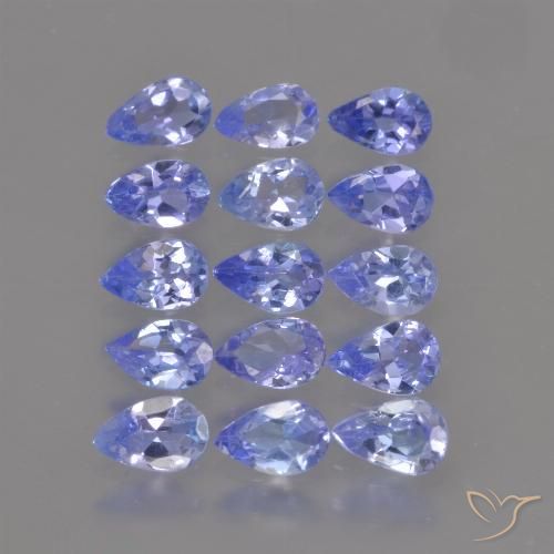 2.41ctw Natural Azul Violeta Intenso Tanzanita, Formato de pêra, VS