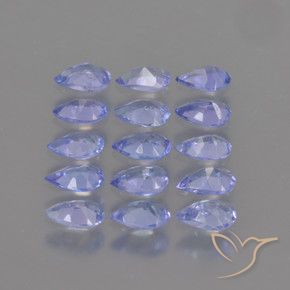 Pedras preciosas de Tanzanita Azul Violeta Intenso natural de 2.41 ct, Formato de pêra, VS