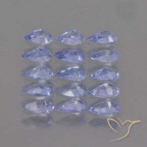 Pedras preciosas de Tanzanita Azul Violeta Intenso natural de 2.48 ct, Formato de pêra, VS