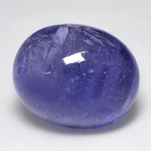 Tanzanita Violeta Azul Natural 17.96ct, Corte Oval, Translúcido