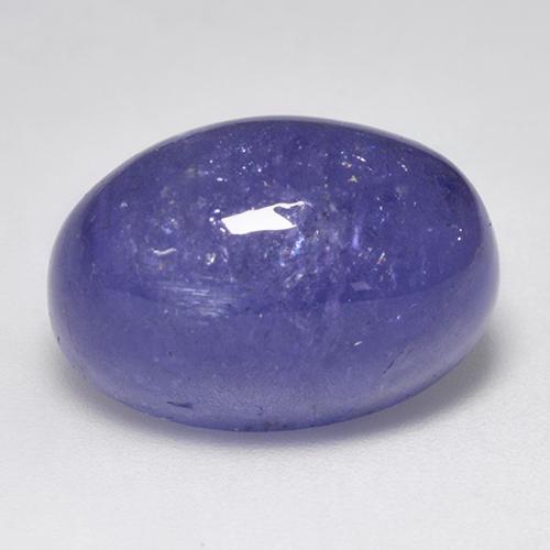 Tanzanita violeta natural 22,10ct, corte oval, translúcido