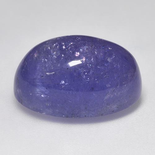 Tanzanita violeta natural 22,10ct, corte oval, translúcido