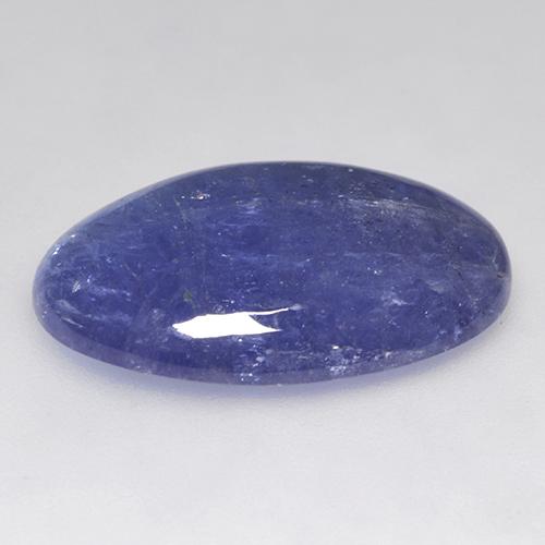 Tanzanita azul natural 18,74ct, corte oval, translúcido