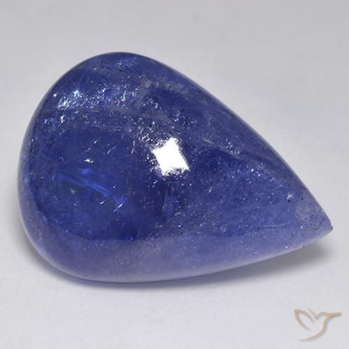 Tanzanita azul de 44,99 quilates, corte pera da Tanzânia de 28,4 x 20,6 mm, Photo A