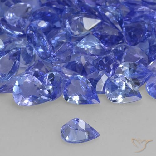 Tanzanita Azul médio Natural 0.30ct, Formato de pêra, VVS-VS