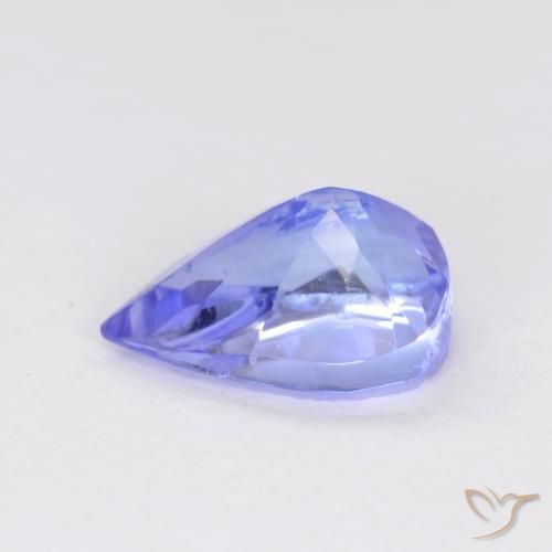 Tanzanita Violeta Azul Natural 0.47ct, Formato de pêra, VS