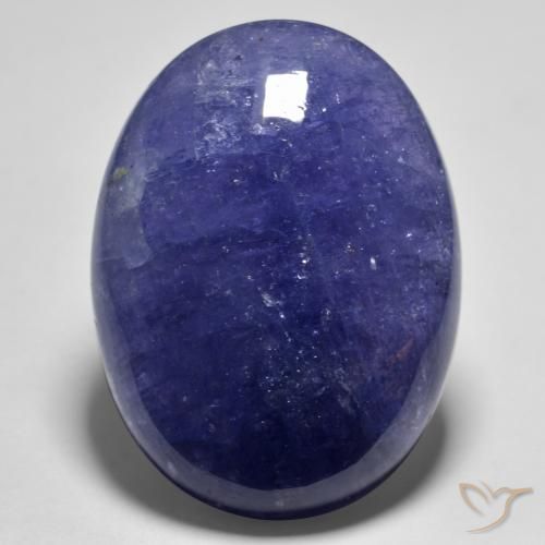 Tanzanita azul de 55,91 quilates, corte oval de 29,5 x 22 mm da Tanzânia, Photo A