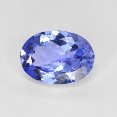 Tanzanita azul natural 0,62ct, corte oval, VS